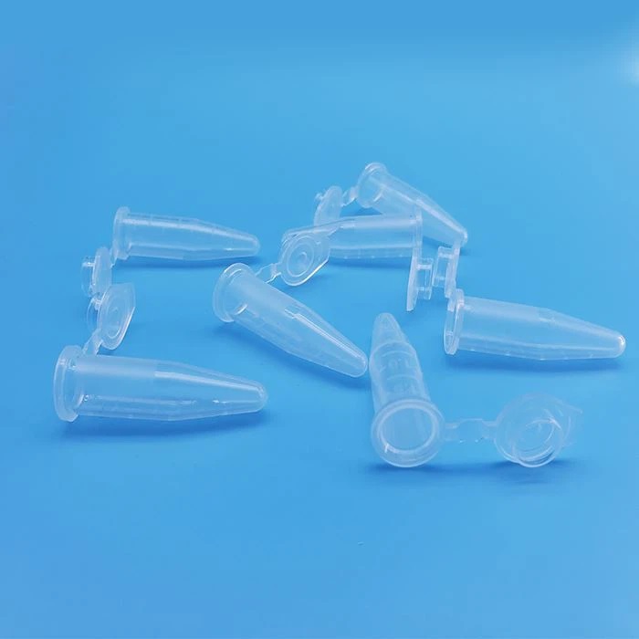 0.2ml 8-Strip PCR Tube Polypropylene PCR Tubes Strips With Attached Optical Flat cover